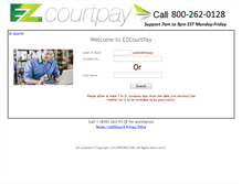 Tablet Screenshot of ezcourtpay.com